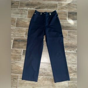 ST JOHN Sport by Marie Gray Pants Navy Blue Straight Leg Size 4